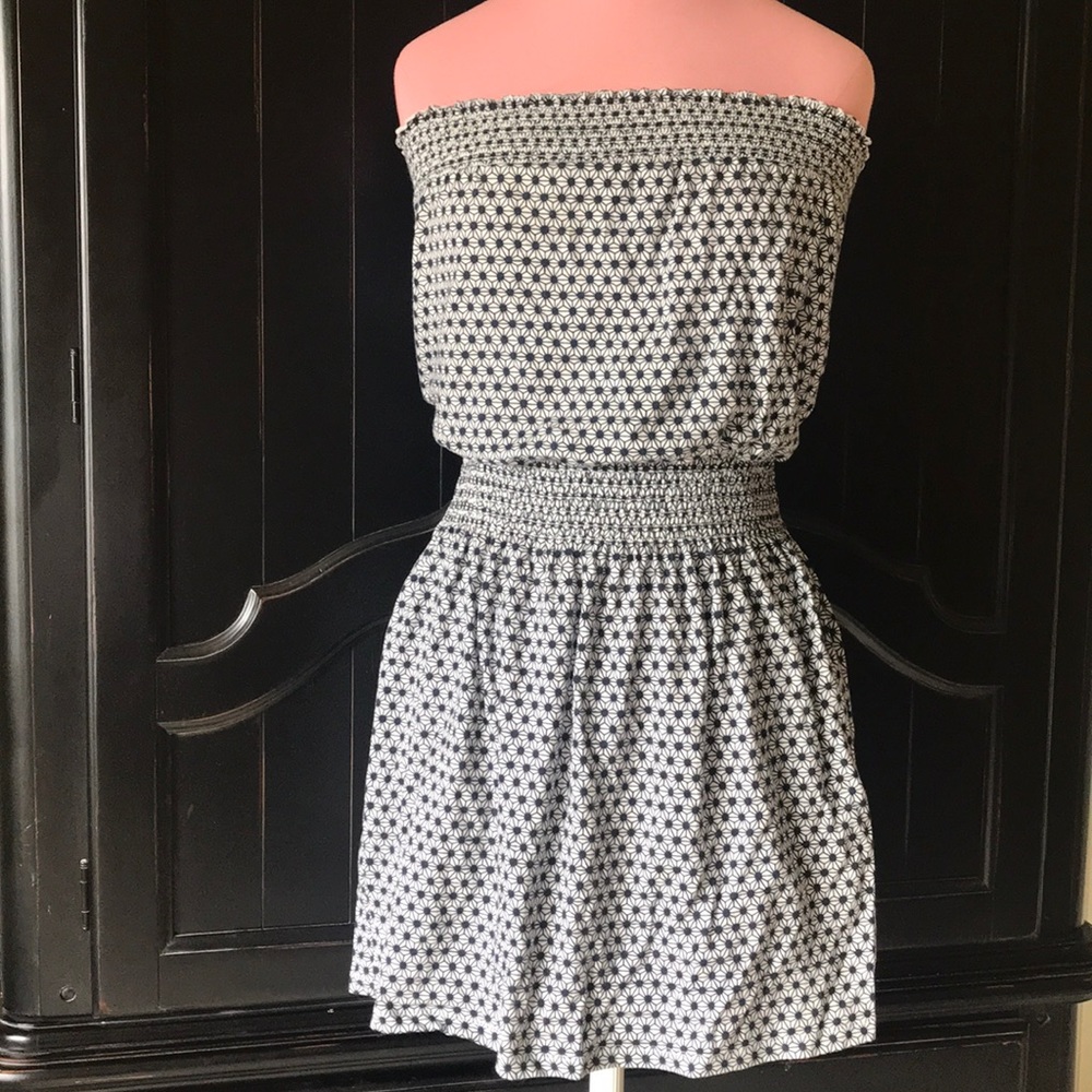 Casual Strapless Mini Dress